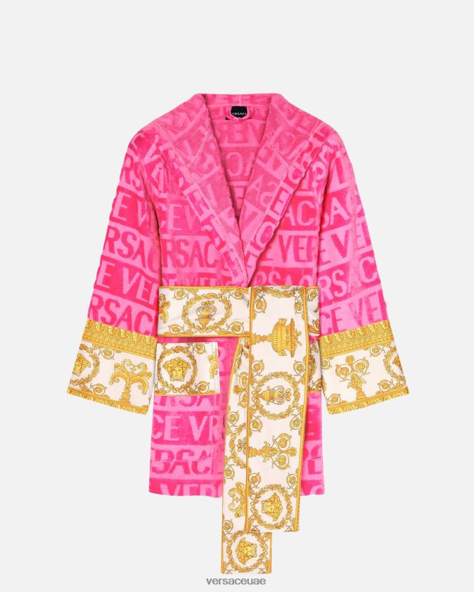 نحيف رداء حمام قصير بالكامل Versace ضارب الى الحمرة 0FVD2J1093 الملابس الداخلية وملابس البحر