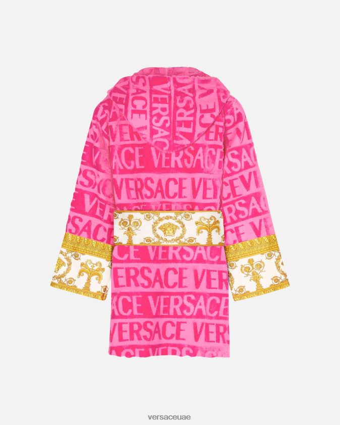نحيف رداء حمام قصير بالكامل Versace ضارب الى الحمرة 0FVD2J1093 الملابس الداخلية وملابس البحر