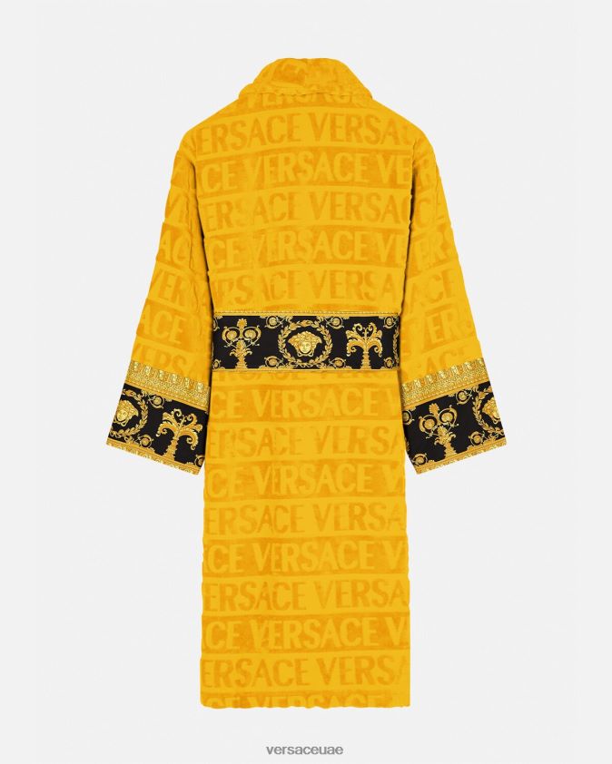 نحيف أنا رداء الحمام الباروكي Versace أصفر 0FVD2J1096 الملابس الداخلية وملابس البحر