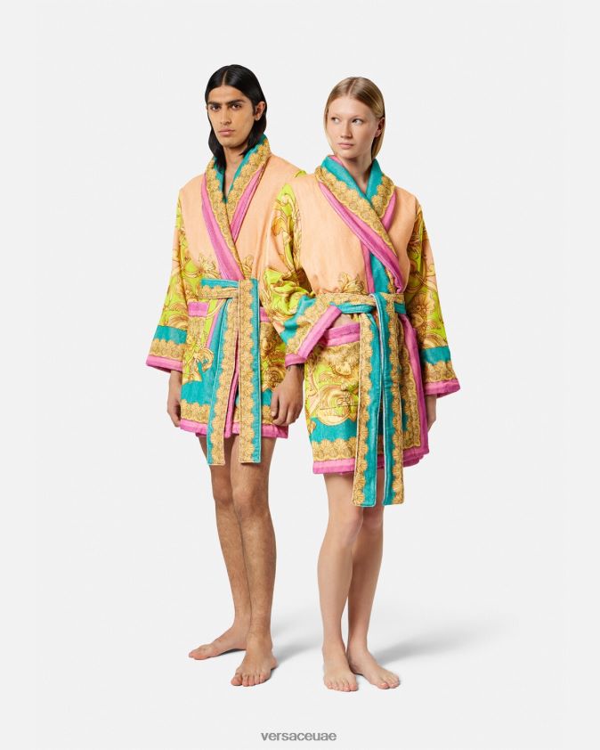 نحيف رداء حمام آلهة الباروك Versace مطبعة 0FVD2J1097 الملابس الداخلية وملابس البحر