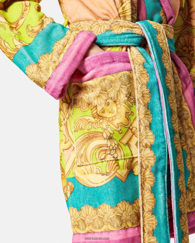 نحيف رداء حمام آلهة الباروك Versace مطبعة 0FVD2J1097 الملابس الداخلية وملابس البحر