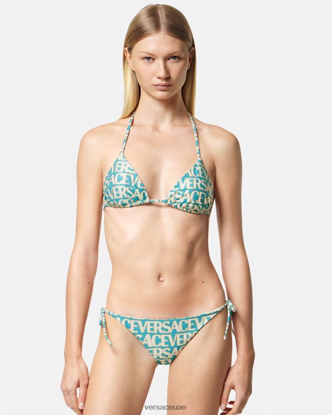 نحيف جميع أنحاء قيعان بيكيني Versace مطبعة 0FVD2J1128 الملابس الداخلية وملابس البحر