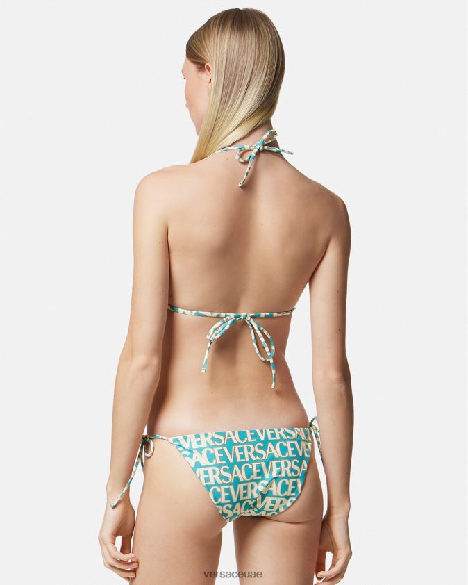 نحيف جميع أنحاء قيعان بيكيني Versace مطبعة 0FVD2J1128 الملابس الداخلية وملابس البحر