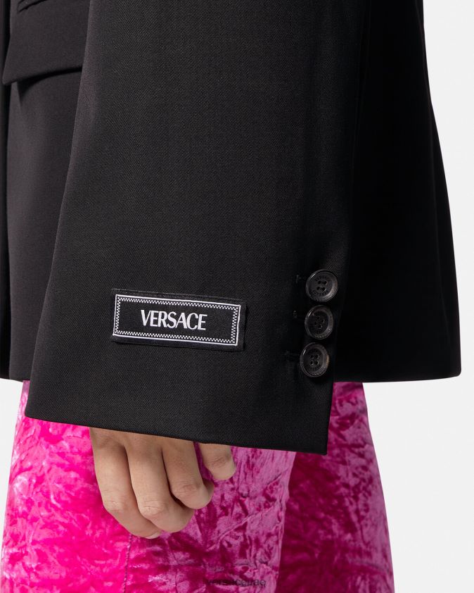 نحيف سترة واحدة الصدر Versace أسود 0FVD2J112 ملابس