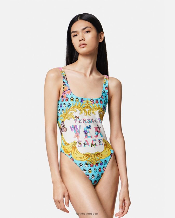 نحيف الفراشات ملابس السباحة قطعة واحدة Versace مطبعة 0FVD2J1135 الملابس الداخلية وملابس البحر