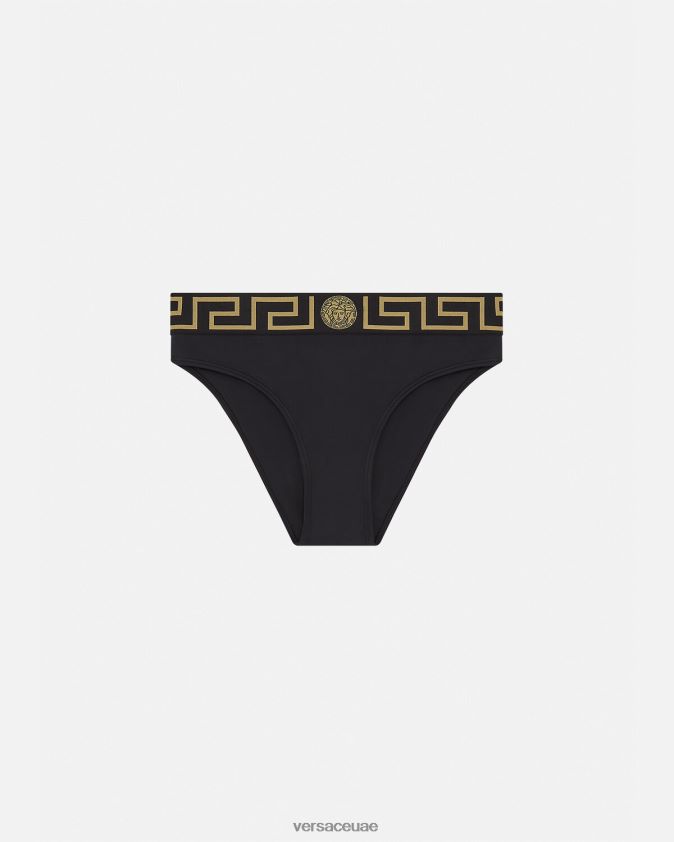 نحيف ملخصات بيكيني الحدود اليونانية Versace أسود 0FVD2J1156 الملابس الداخلية وملابس البحر