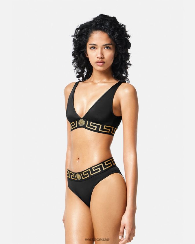 نحيف ملخصات بيكيني الحدود اليونانية Versace أسود 0FVD2J1156 الملابس الداخلية وملابس البحر