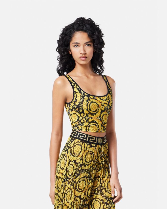 نحيف باروكو تانكيني أعلى Versace مطبعة 0FVD2J1172 الملابس الداخلية وملابس البحر