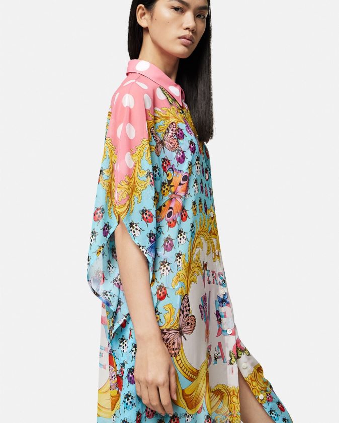 نحيف غطاء قميص الفراشات Versace مطبعة 0FVD2J1193 الملابس الداخلية وملابس البحر