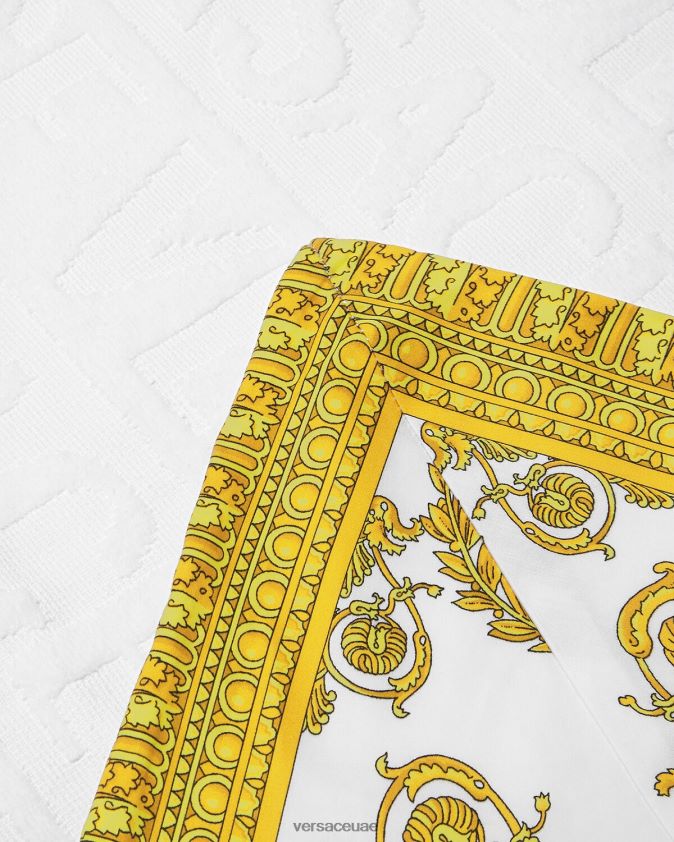 نحيف أنا منشفة الشاطئ الباروك Versace أبيض 0FVD2J1199 الملابس الداخلية وملابس البحر