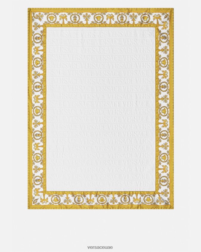 نحيف أنا منشفة الشاطئ الباروك Versace أبيض 0FVD2J1199 الملابس الداخلية وملابس البحر
