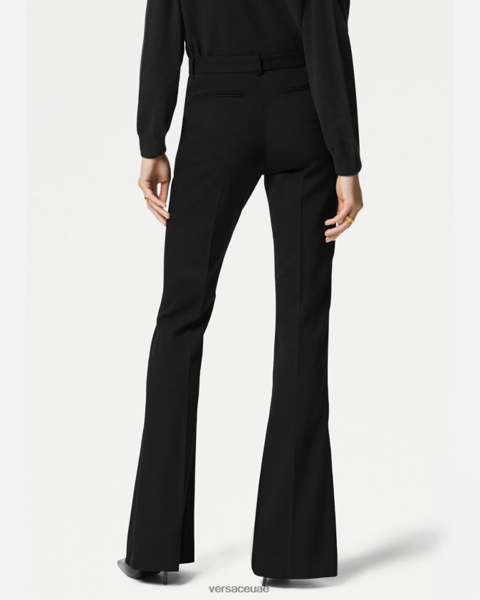 نحيف بنطال مُفصل بتصميم واسع Versace أسود 0FVD2J119 ملابس