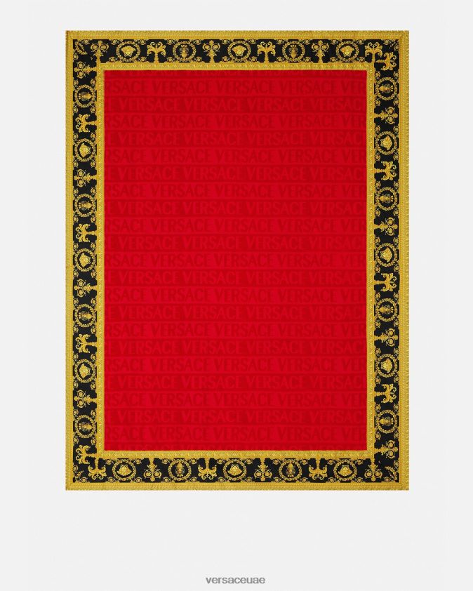 نحيف أنا منشفة الشاطئ الباروك Versace أحمر 0FVD2J1201 الملابس الداخلية وملابس البحر