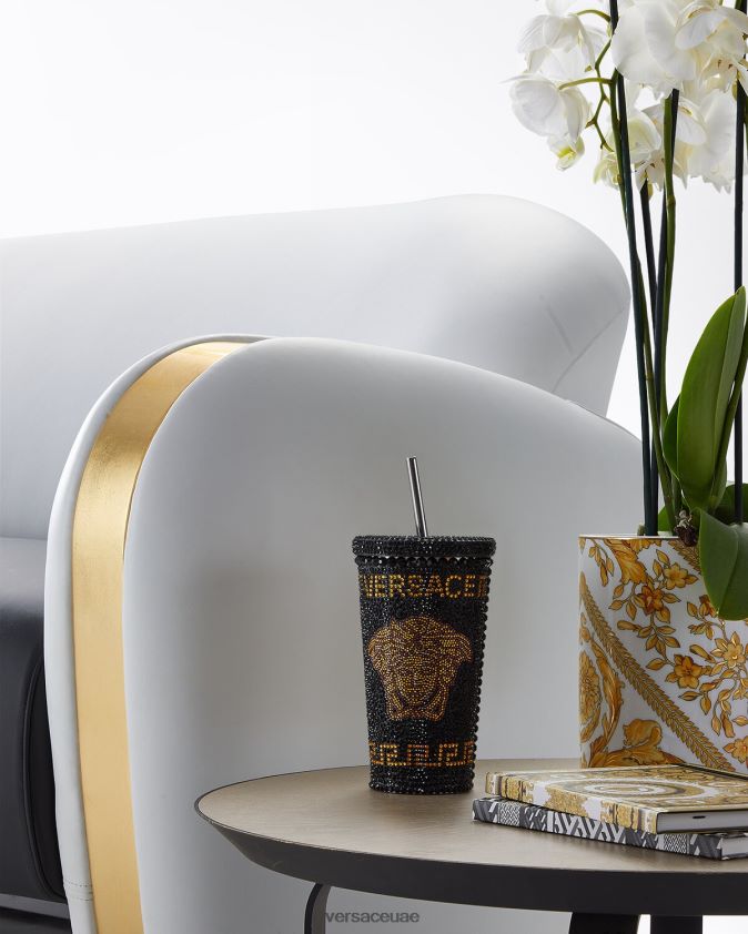 نحيف كوب سفر كريستال ميدوسا Versace أصفر 0FVD2J1206 الملابس الداخلية وملابس البحر