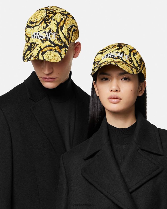 نحيف قبعة بيسبول بشعار باروكو Versace مطبعة 0FVD2J1209 الملابس الداخلية وملابس البحر