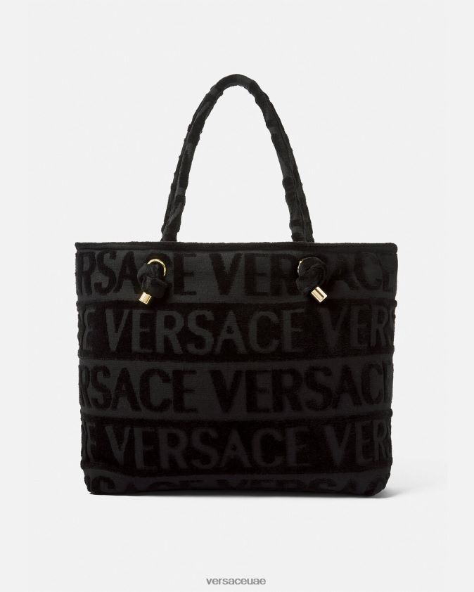نحيف حقيبة حمل منشفة ميدوسا الكريستال Versace أسود 0FVD2J1210 الملابس الداخلية وملابس البحر