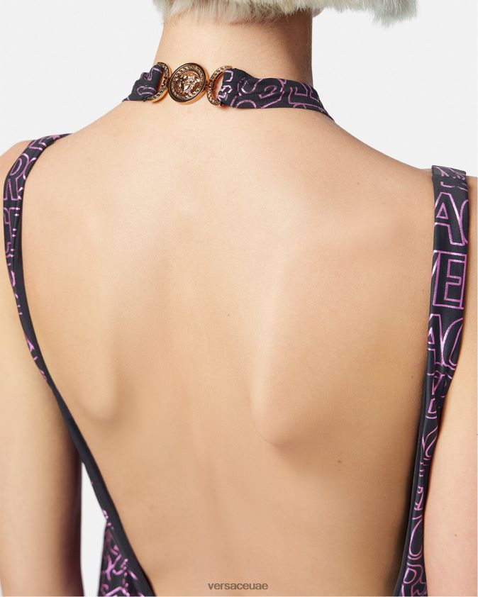 نحيف تغطية الشاطئ بالكامل Versace الفوشيه والطباعة 0FVD2J1215 الملابس الداخلية وملابس البحر