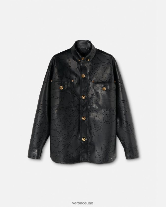 رجال قميص من اللاتكس باروكو Versace أسود 0FVD2J1237 ملابس