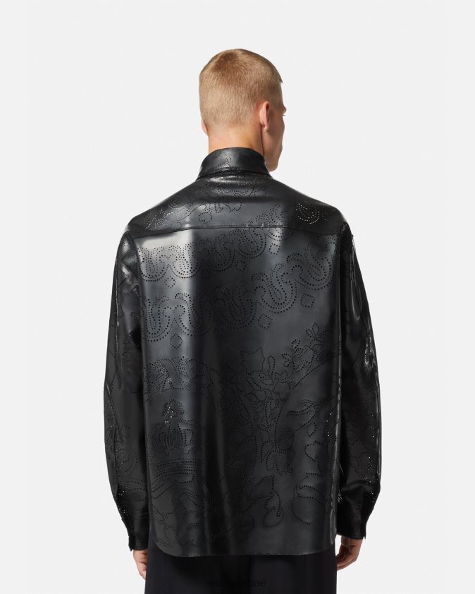 رجال قميص من اللاتكس باروكو Versace أسود 0FVD2J1237 ملابس