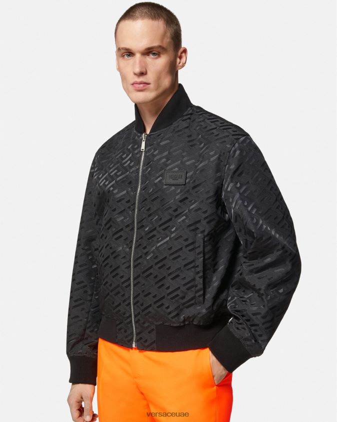 رجال سترة بومبر لا غريكا ذات وجهين Versace أسود 0FVD2J1246 ملابس