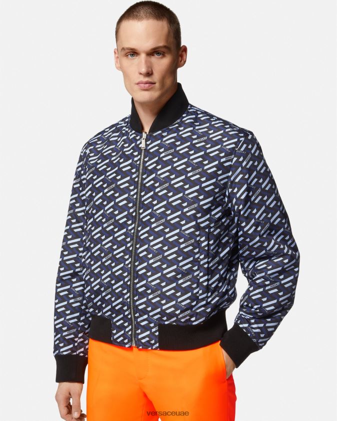 رجال سترة بومبر لا غريكا ذات وجهين Versace أسود 0FVD2J1246 ملابس