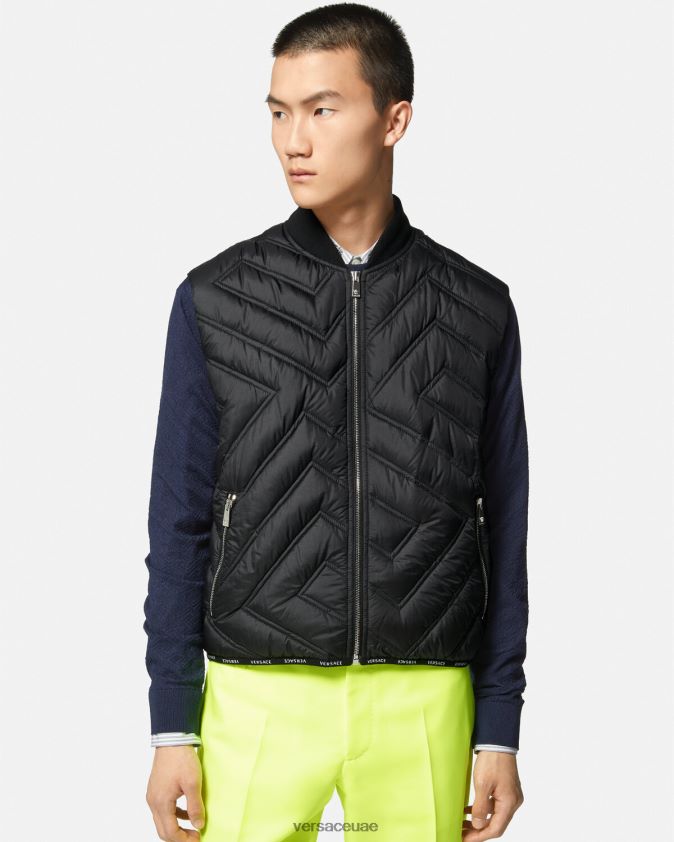 رجال لا غريكا سترة منتفخة Versace أسود 0FVD2J1247 ملابس