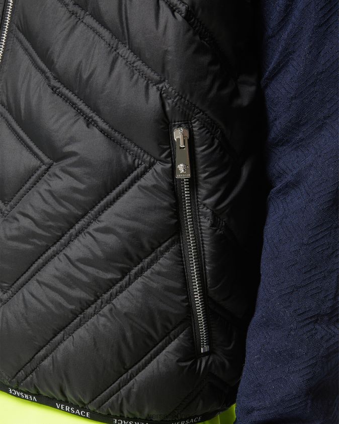 رجال لا غريكا سترة منتفخة Versace أسود 0FVD2J1247 ملابس