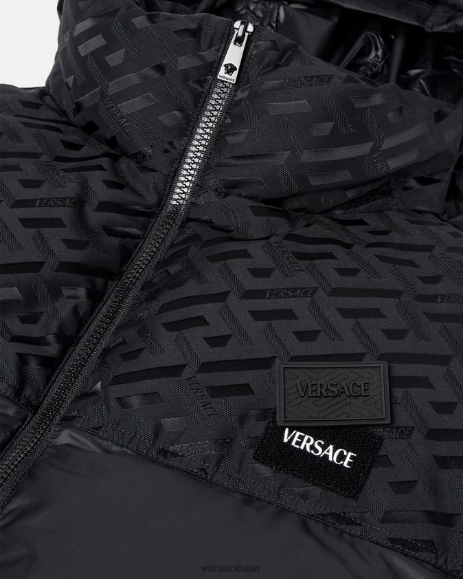 رجال سترة منتفخة من لا غريكا Versace أسود 0FVD2J1248 ملابس