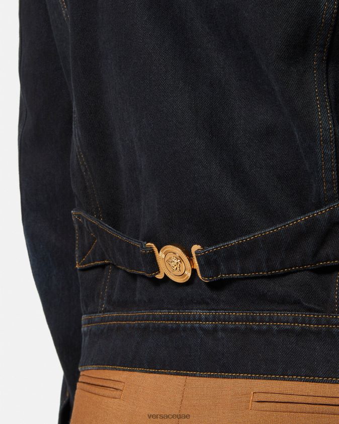 رجال سترة الدنيم ميدوسا Versace أسود 0FVD2J1252 ملابس