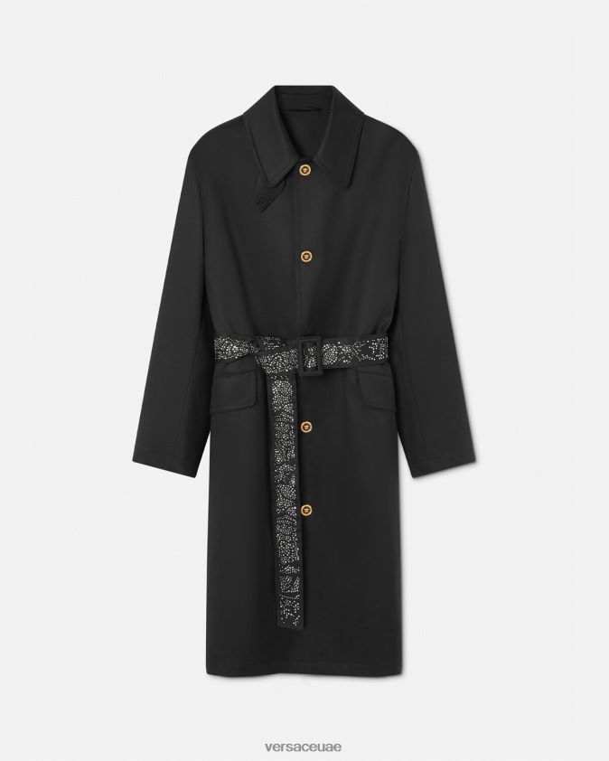 رجال معطفا مرصعا Versace أسود 0FVD2J1254 ملابس