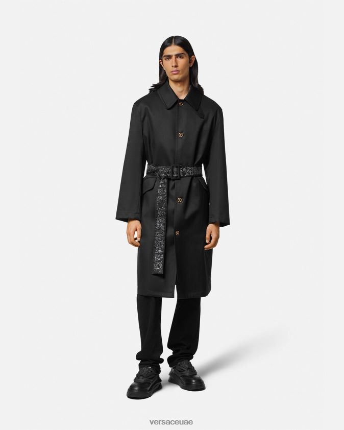رجال معطفا مرصعا Versace أسود 0FVD2J1254 ملابس