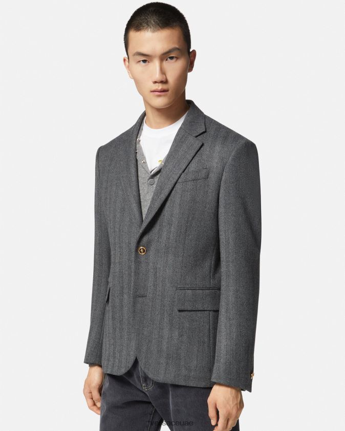رجال سترة كشمير ميدوسا Versace رمادي 0FVD2J1263 ملابس