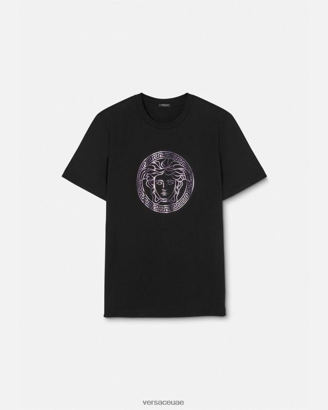 نحيف تيشيرت ميدوسا Versace أسود وردي 0FVD2J127 ملابس