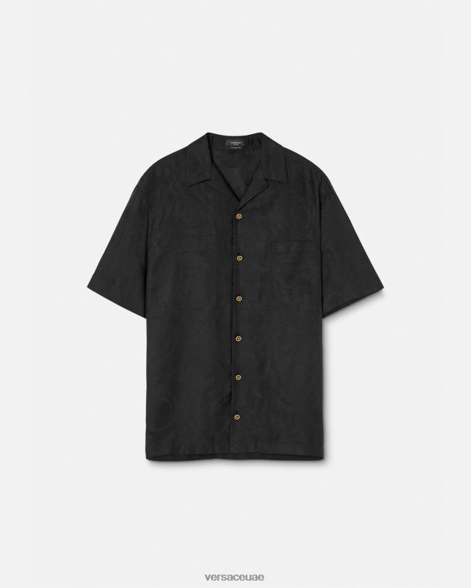 رجال قميص صورة ظلية الباروك Versace أسود 0FVD2J1289 ملابس