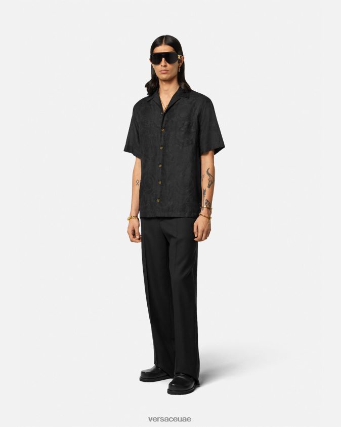رجال قميص صورة ظلية الباروك Versace أسود 0FVD2J1289 ملابس