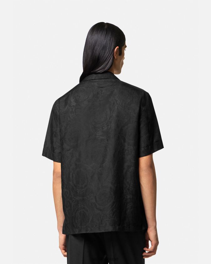 رجال قميص صورة ظلية الباروك Versace أسود 0FVD2J1289 ملابس