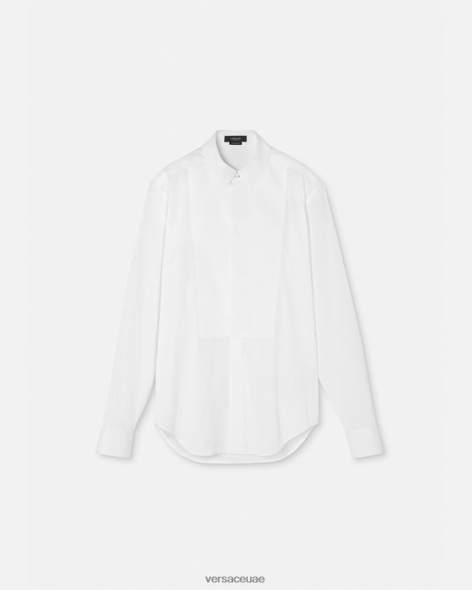 رجال قميص سهرة رسمي Versace أبيض 0FVD2J1301 ملابس