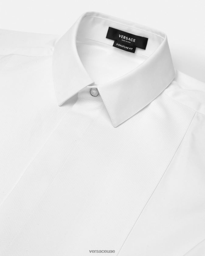 رجال قميص سهرة رسمي Versace أبيض 0FVD2J1301 ملابس