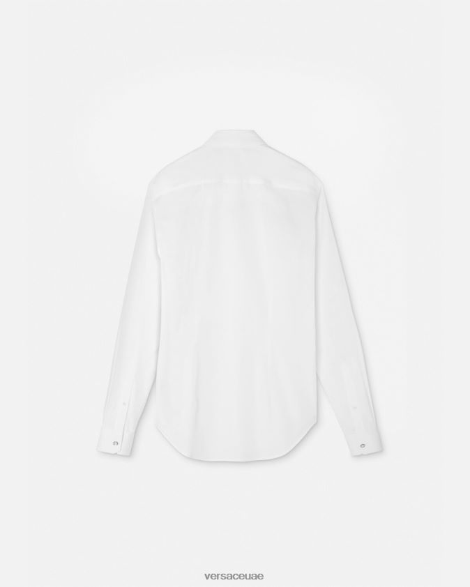 رجال قميص سهرة رسمي Versace أبيض 0FVD2J1301 ملابس