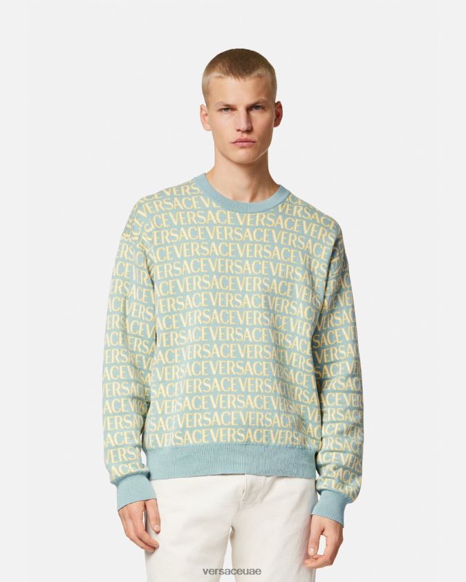 رجال كل انحاء سترة متماسكة Versace مطبعة 0FVD2J1325 ملابس
