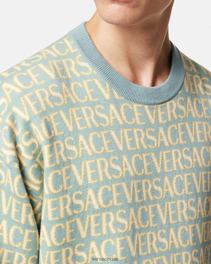 رجال كل انحاء سترة متماسكة Versace مطبعة 0FVD2J1325 ملابس