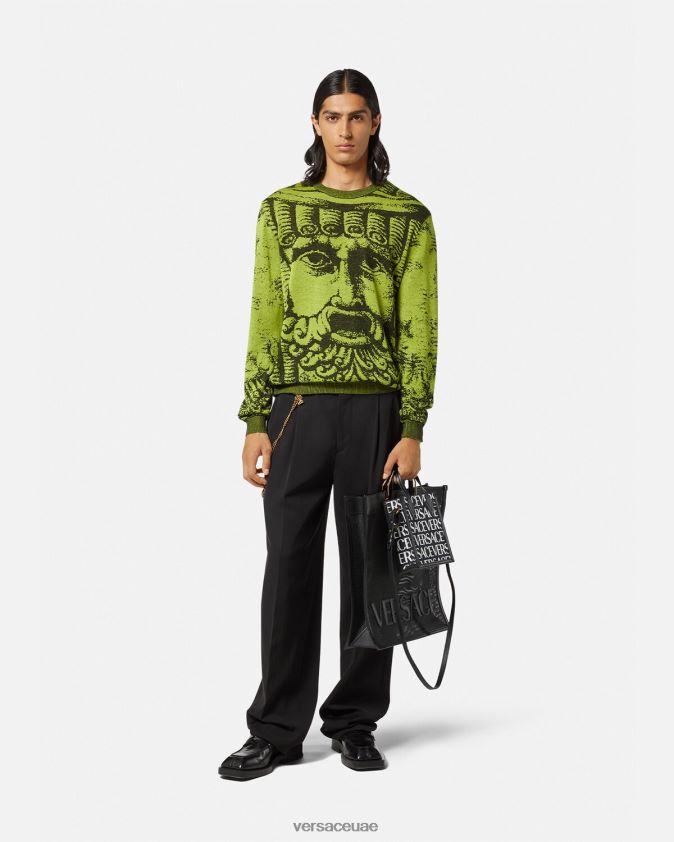 رجال سترة الجاكار لا ماشيرا Versace أخضر 0FVD2J1336 ملابس