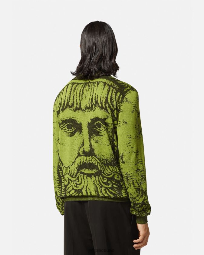 رجال سترة الجاكار لا ماشيرا Versace أخضر 0FVD2J1336 ملابس