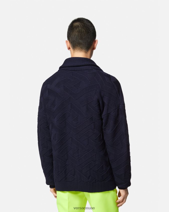 رجال لا غريكا سترة متماسكة Versace أزرق 0FVD2J1343 ملابس