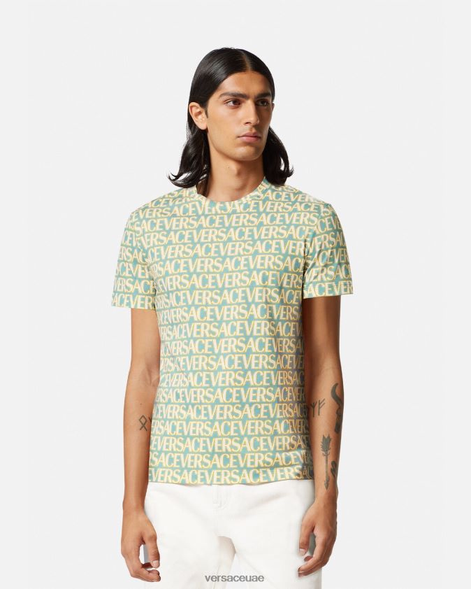 رجال كل انحاء تي شيرت Versace مطبعة 0FVD2J1354 ملابس