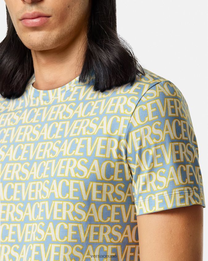 رجال كل انحاء تي شيرت Versace مطبعة 0FVD2J1354 ملابس