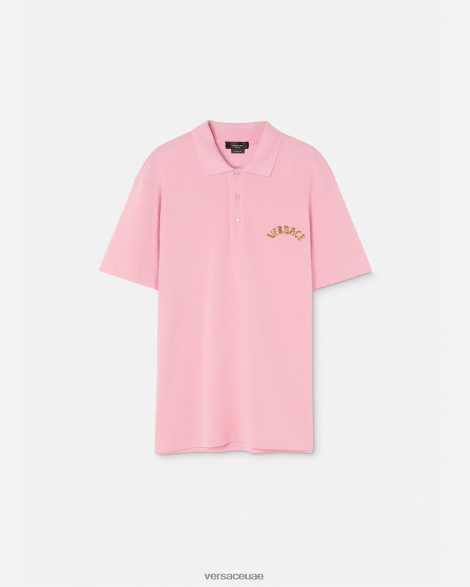 رجال قميص بولو بشعار صدف الباروك Versace لون القرنفل 0FVD2J1365 ملابس