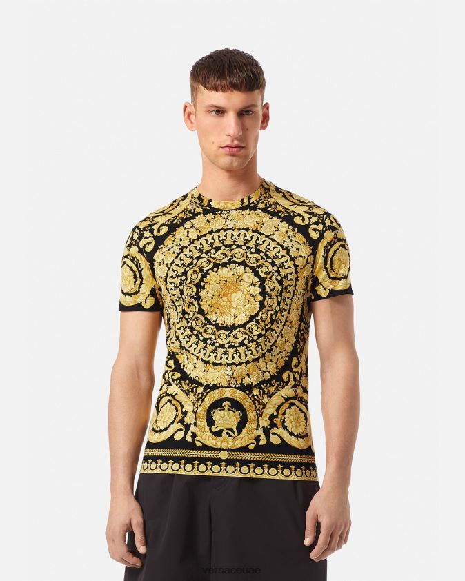 رجال قميص باروكو Versace مطبعة 0FVD2J1369 ملابس