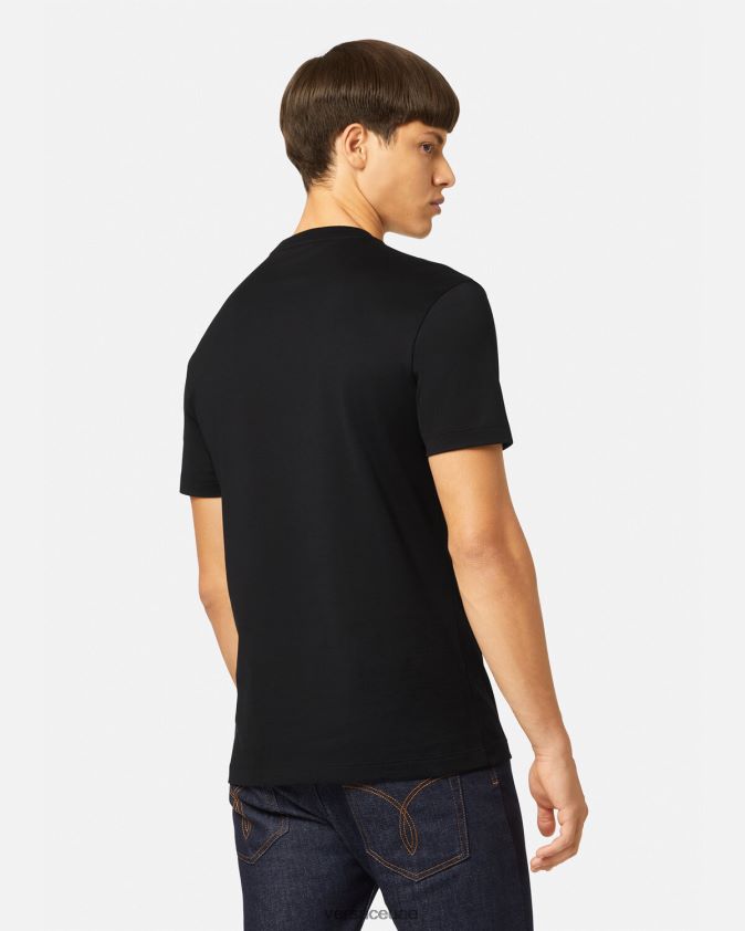 رجال تي شيرت كريستال ميدوسا Versace أسود 0FVD2J1374 ملابس