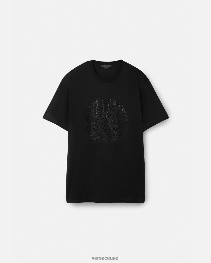 رجال تي شيرت صورة ظلية باروكو Versace أسود 0FVD2J1378 ملابس